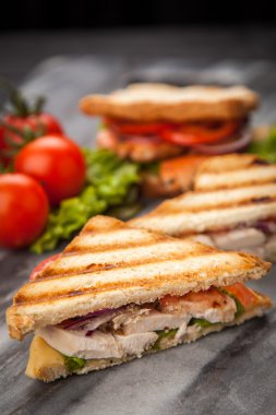 ızgara tavuklu sandviç