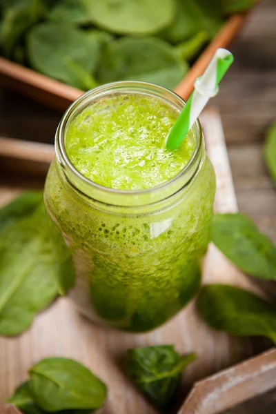 Verse groene smoothie — Stockfoto