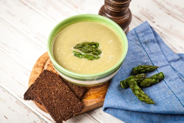 Zuppa di crema di asparagi — Foto Stock
