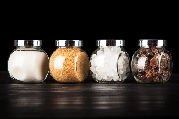 Diferentes tipos de azúcar — Foto de Stock