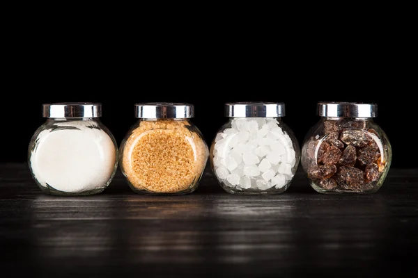 다양 한 종류의 설탕 — 스톡 사진