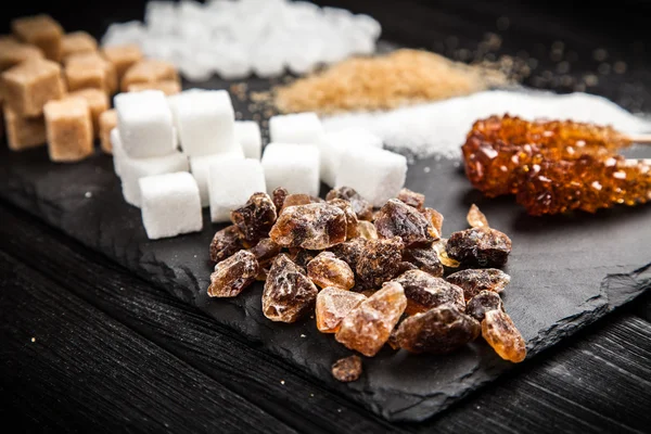 DIfferent types of sugar — Stock Photo, Image