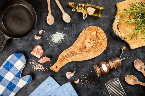 Tabla de cortar de madera vieja —  Fotos de Stock