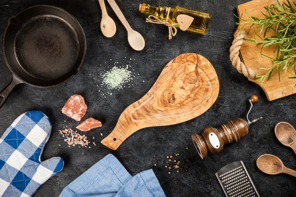 Tabla de cortar de madera vieja —  Fotos de Stock