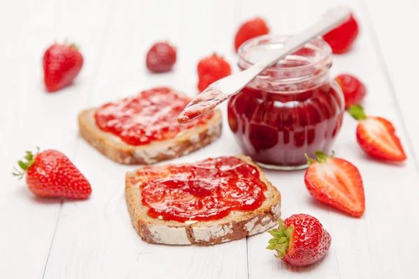 Finom strawberry jam — Stock Fotó