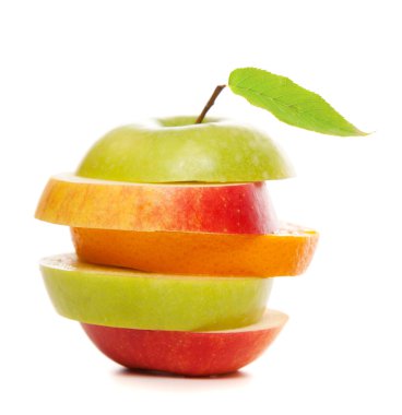 mélange de pommes et oranges