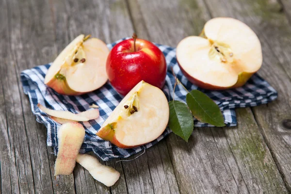 Verse rode appels — Stockfoto