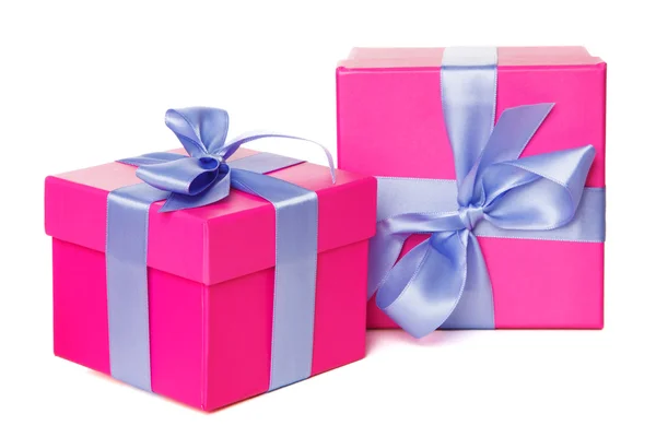 Gift boxes isolated on white background — Stock Photo, Image