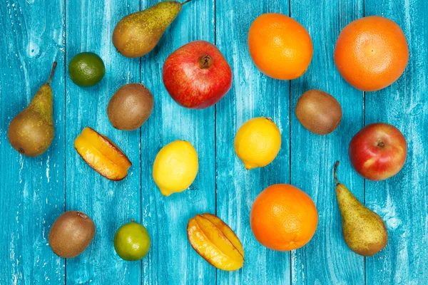 Conjunto de frutas coloridas — Fotografia de Stock