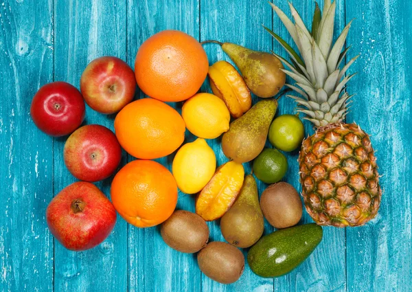 Set of colorful fruits — Stock Photo, Image