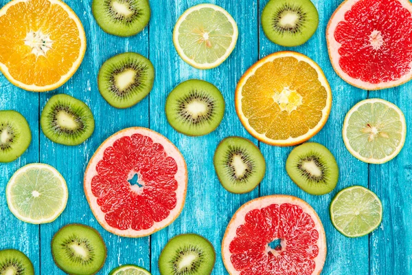 Conjunto de frutas coloridas —  Fotos de Stock