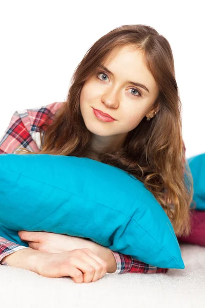 Teenage girl in her room — Stock Photo, Image