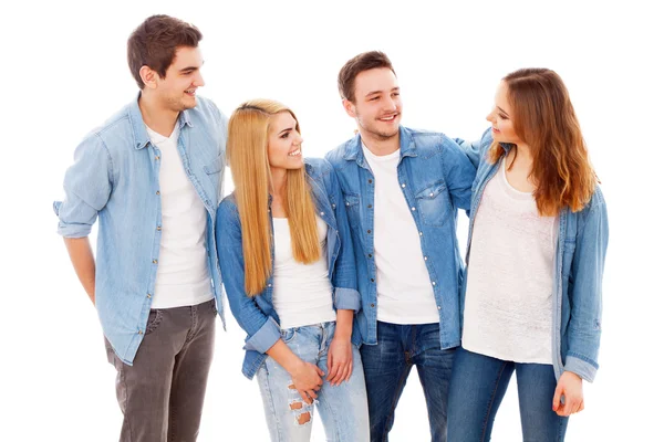 Group of happy young people — Stock Photo, Image