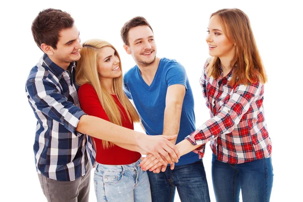 Group of happy young people — Stock Photo, Image