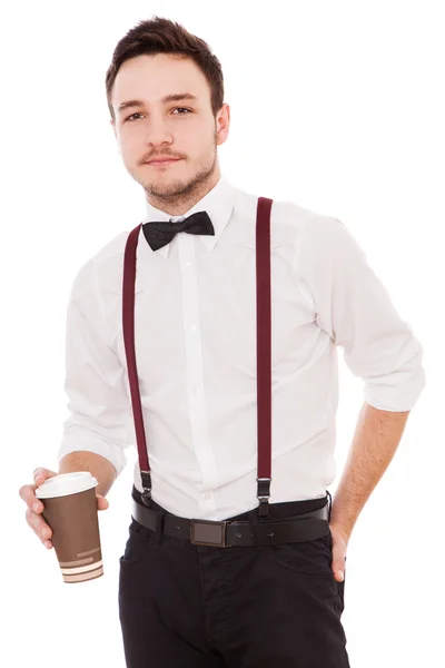 Studio portrait of a young handsome man — Stock Photo, Image