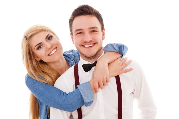 Young hipster couple — Stock Photo, Image