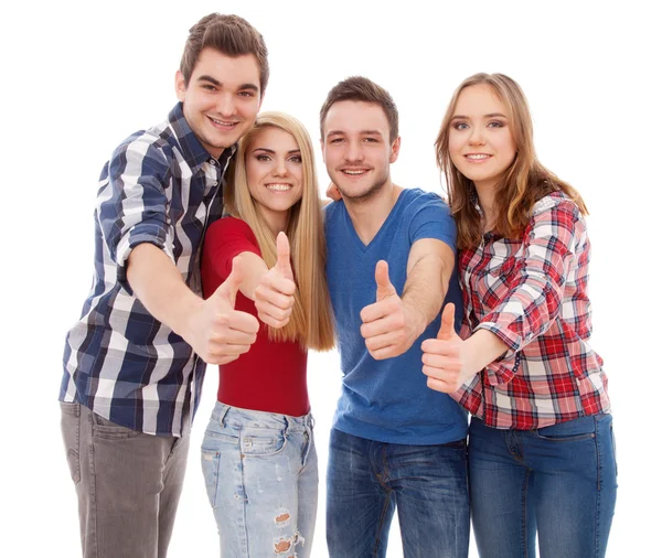 Grupo de jovens felizes — Fotografia de Stock