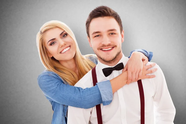 Young hipster couple — Stock Photo, Image