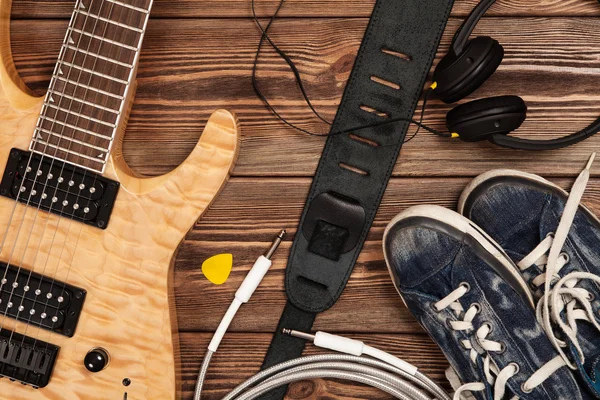 Nowoczesne gitara elektryczna — Zdjęcie stockowe