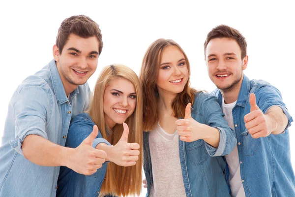 Grupo de jovens felizes — Fotografia de Stock