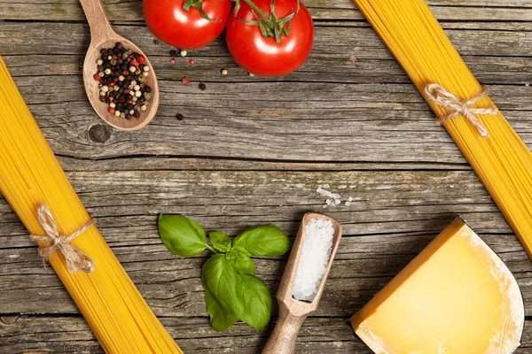 Spaghetti ingredienser — Stockfoto