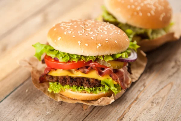 Deliciosa hamburguesa — Foto de Stock