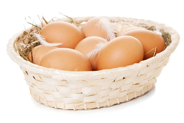 Fresh organic eggs — Stock Photo, Image