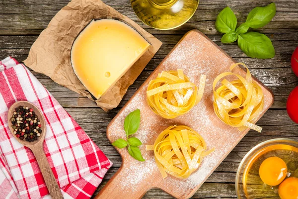 Tagliatelle fatte in casa — Foto Stock