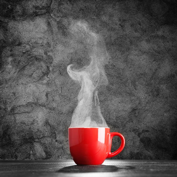 Steaming coffee cup — Stock Photo, Image