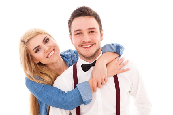 Young hipster couple — Stock Photo, Image