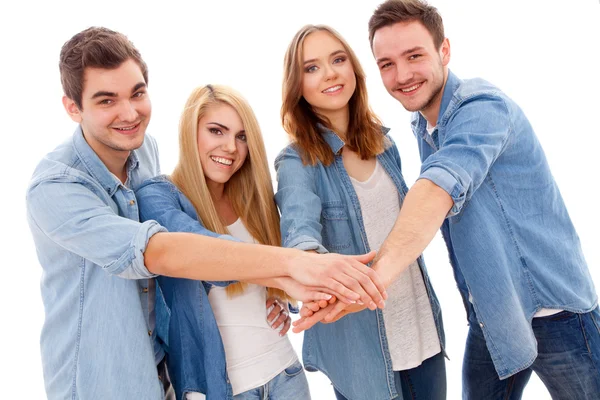 Grupo de jóvenes felices — Foto de Stock