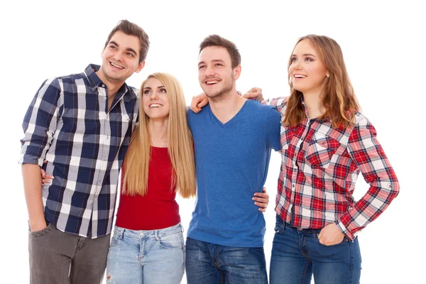 Bir grup mutlu genç insan.