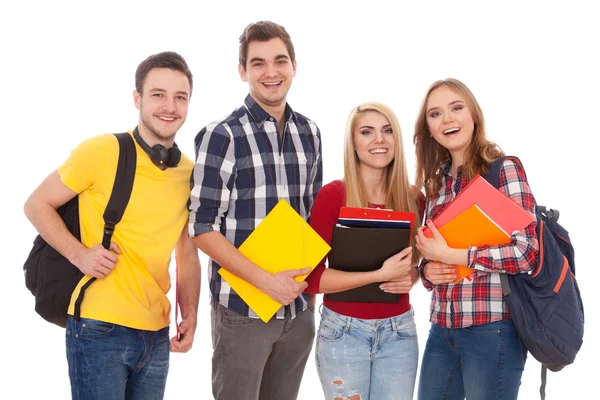 Groep gelukkige jongeren — Stockfoto