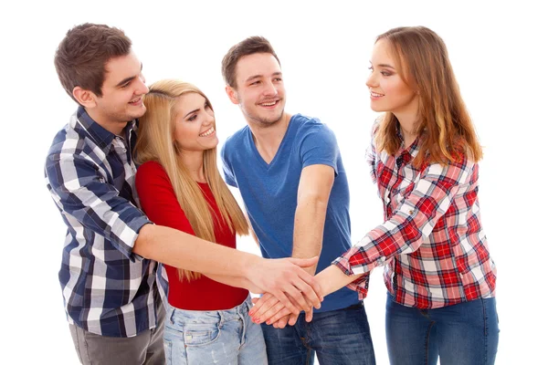 Grupo de jovens felizes — Fotografia de Stock