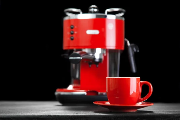 Red coffee machine — Stock Photo, Image