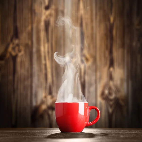 Dampfende Kaffeetasse — Stockfoto