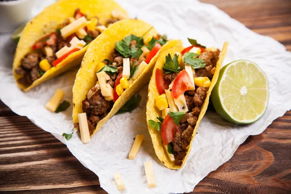 Deliziosi tacos — Foto Stock