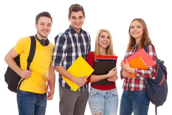 Groep gelukkige jongeren — Stockfoto