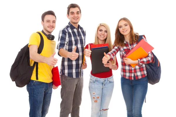 Grupo de jovens felizes — Fotografia de Stock