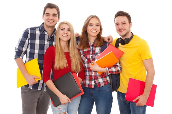 Groep gelukkige jongeren — Stockfoto