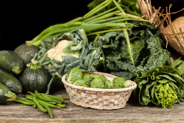 Surtido de Verduras Verdes — Foto de Stock