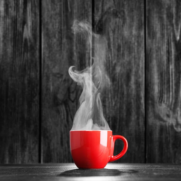 Steaming coffee cup — Stock Photo, Image
