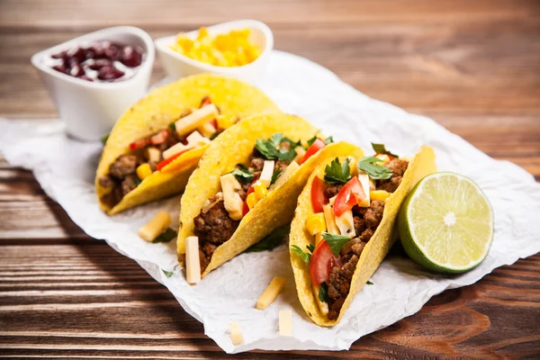 Deliciosos tacos — Fotografia de Stock