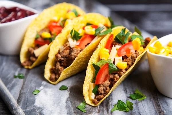 Deliciosos tacos — Fotografia de Stock