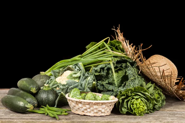 Ποικιλία από πράσινα λαχανικά — Φωτογραφία Αρχείου