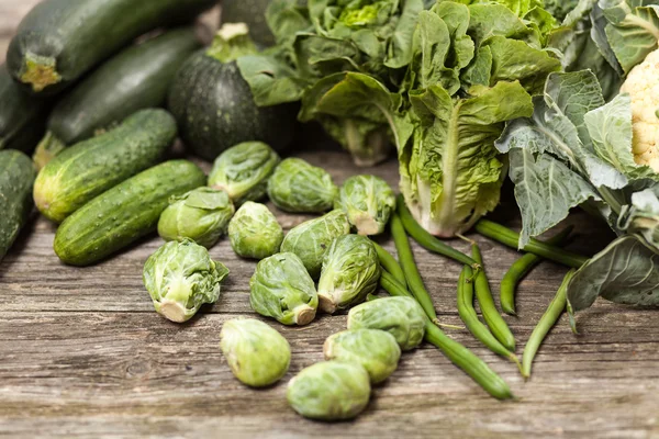 Assortimento di verdure verdi — Foto Stock
