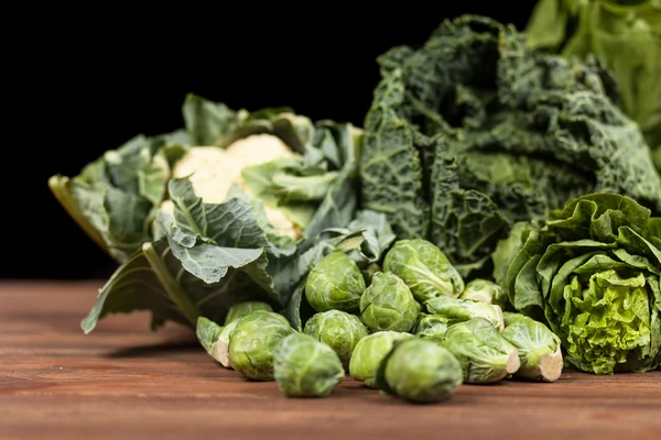 Асортимент зелених овочів — стокове фото