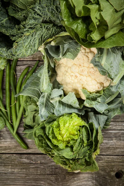 Sortimento de vegetais verdes — Fotografia de Stock