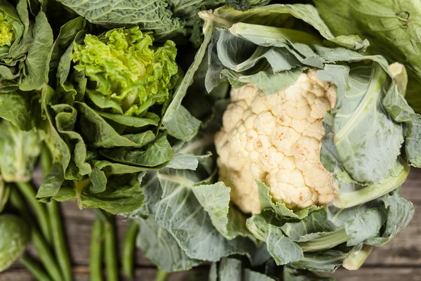 Assortiment van groene groenten — Stockfoto