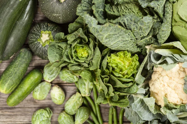 Assortment of green vegetables — Stock Photo, Image